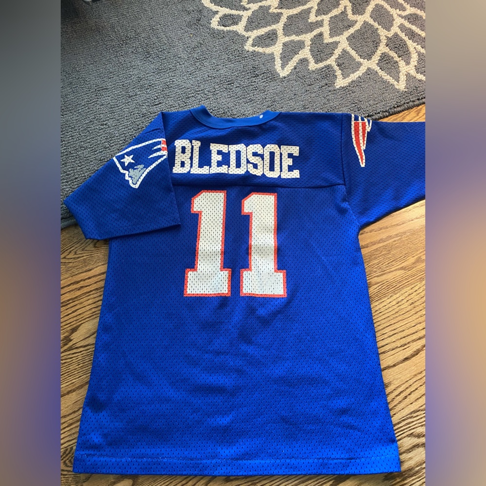 Vintage Drew Bledsoe New England Patriots Jersey